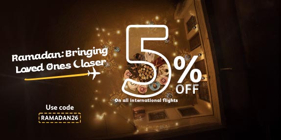 Up to AED 400 Off Flights This Ramadan